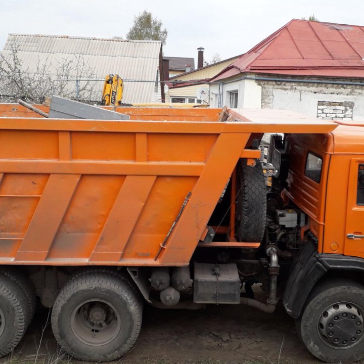 Вывоз мусора с погрузкой,доставка- песок,щебень и