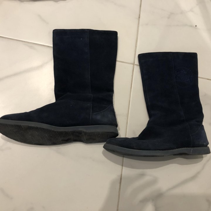 Сапоги замша