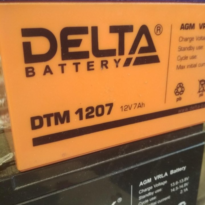 Аккумулятор delta dtm 1217 12v 17ah