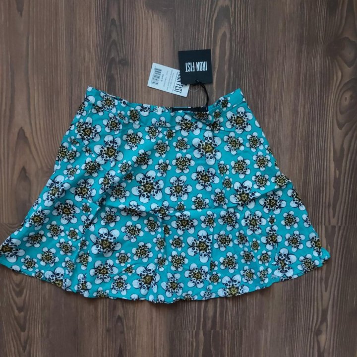 Новые юбки Iron Fist Skull Blue skirt