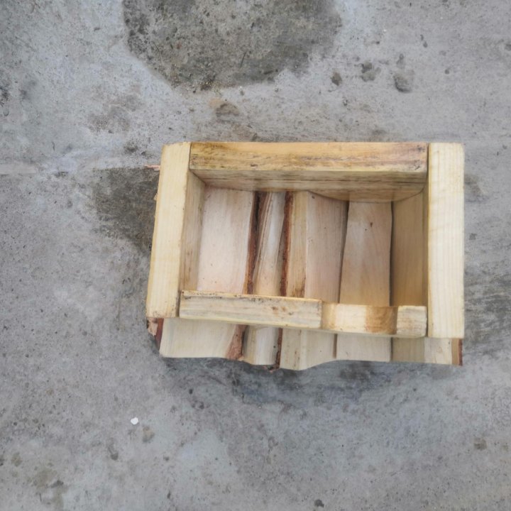 Домик из дерева для грызунов ручная работа.