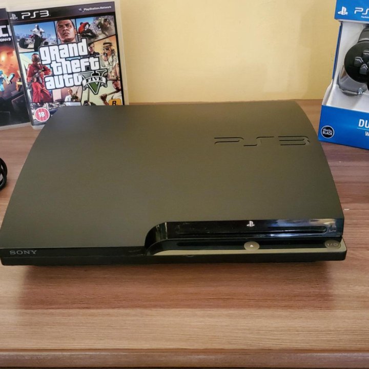 Sony Playstation 3 (PS3) Slim 500 ГБ 230 Игр 5в1