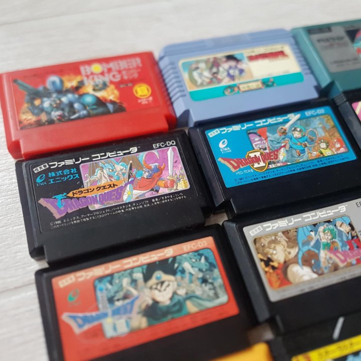 Картриджи на Nintendo Famicom Dendy лицензия