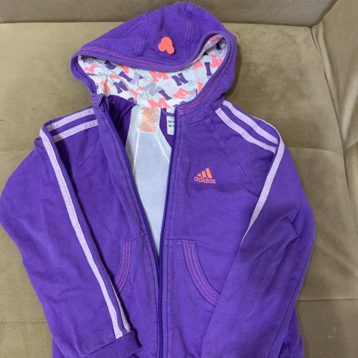 Кофта с капюшоном для девочки adidas