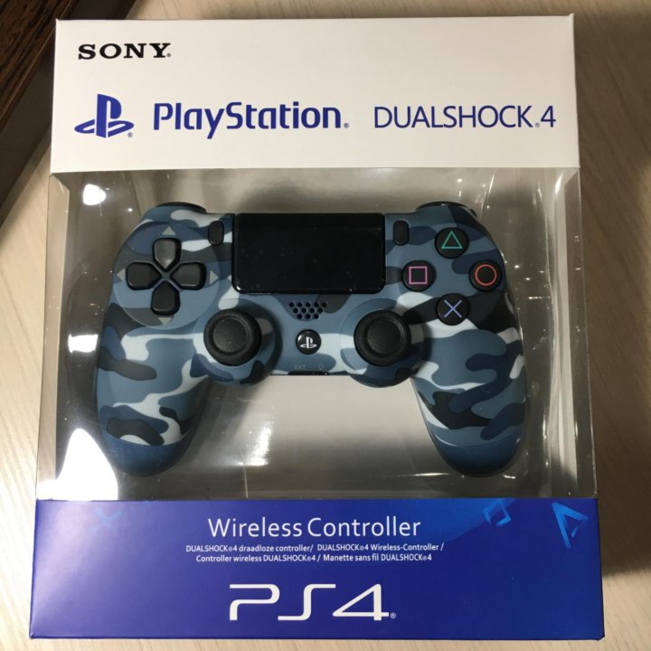 Новый геймпад Dualshock 4 V2 синий камуфляж