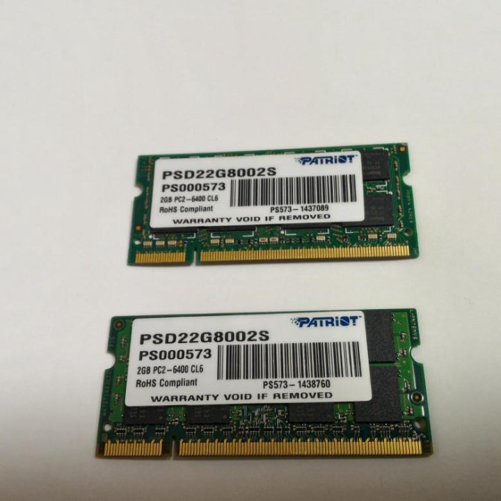 Память Patriot DDR2 2Гб, для ноутбука
