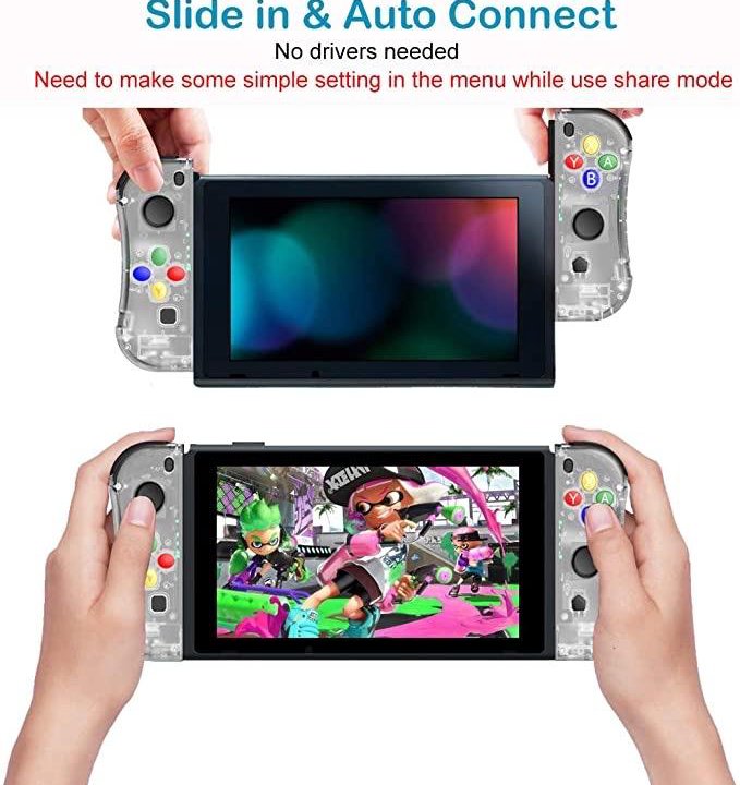 Новые Joy-con для Nintendo switch прозрачный