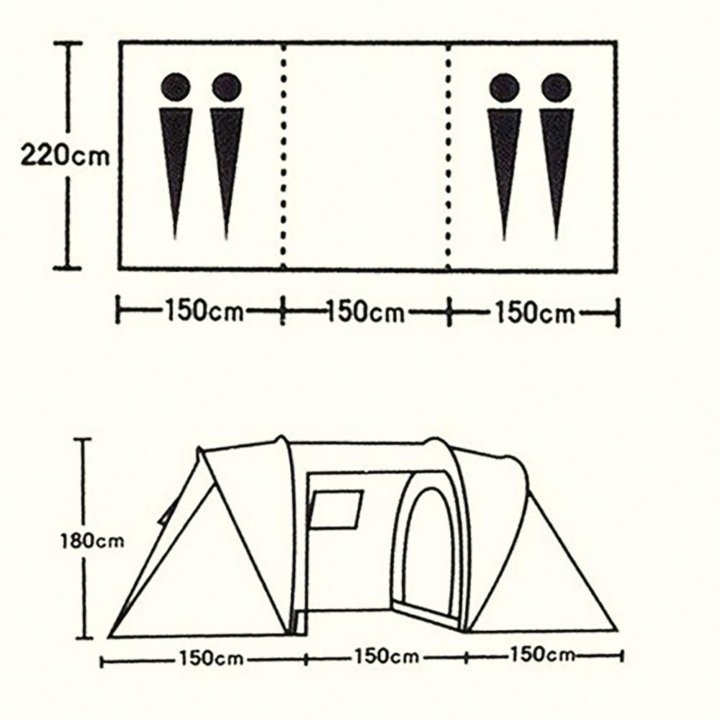 Палатка 2-х комнатная