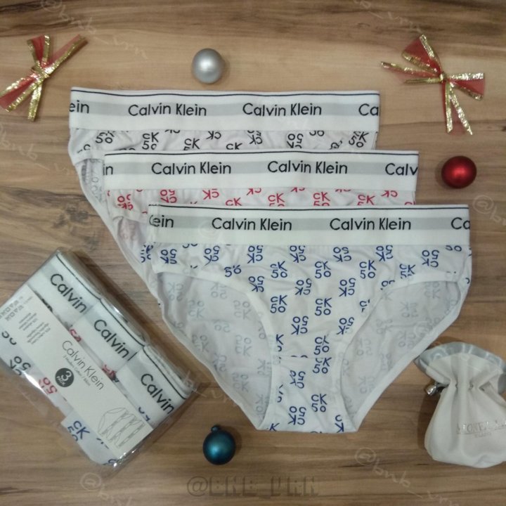 Подарочный набор Calvin Klein/ Трусы-Слипы женские
