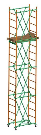 Вышка-тура строительная / леса на колесах Спектр