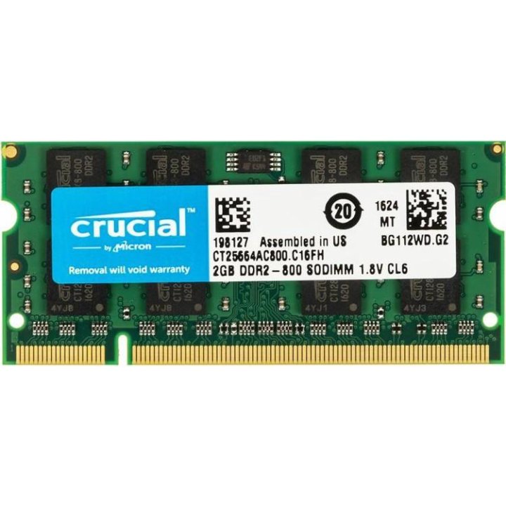 Память Crucial DDR2 2 Гб для ноутбука