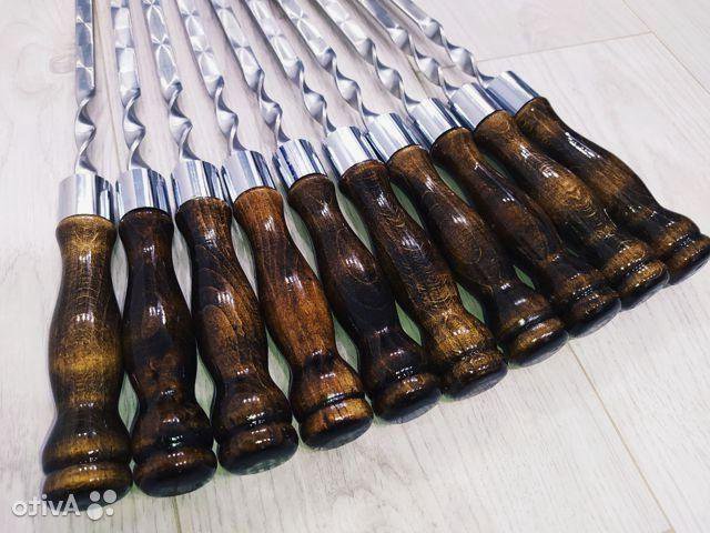 Шампуры с деревянной ручкой