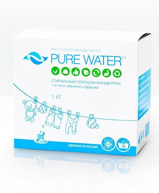 Pure Water стиральный порошок 300 гр.