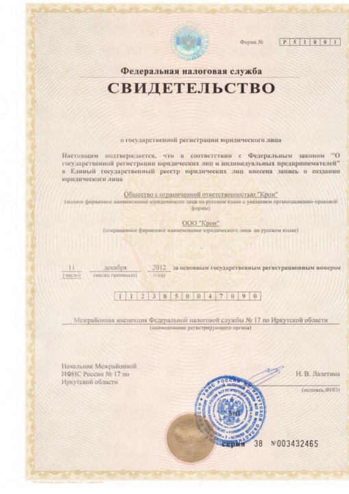 Цена регистрации ооо в иркутске бухгалтерия как структурное подразделение организации