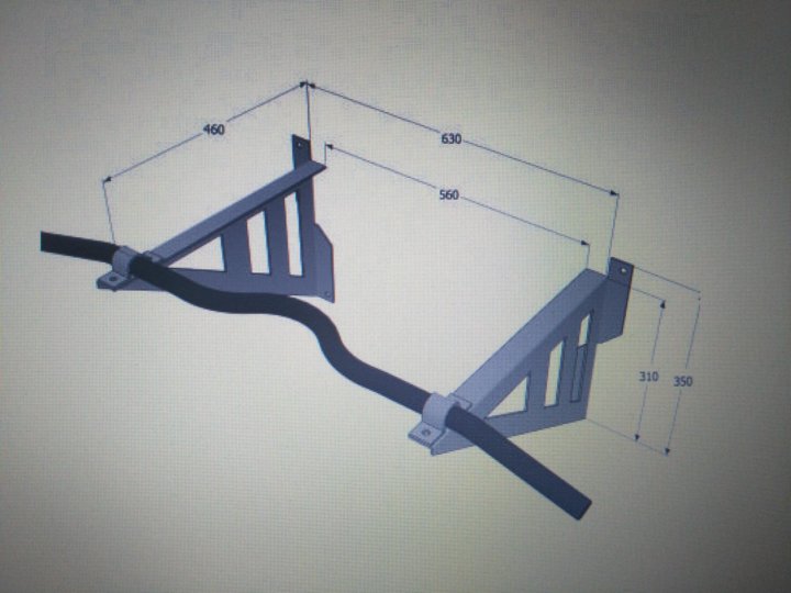 Турник настенный чертеж с размерами