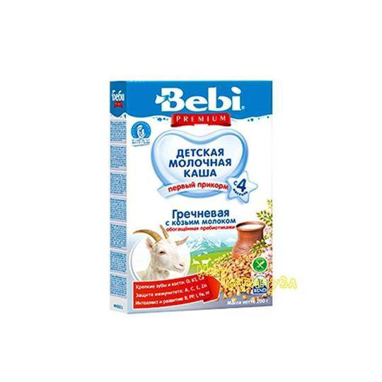 Каша bebi premium гречневая с козьим молоком