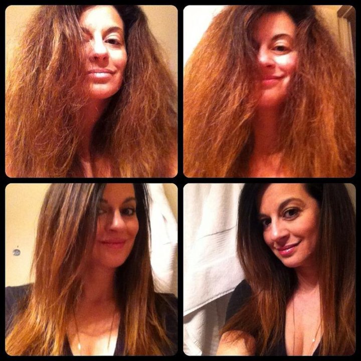 Как выглядят волосы после утюжка Расческа-выпрямитель fast hair straightener - купить в Новороссийске, цена 500 р