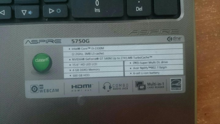 Цена Ноутбук Acer Aspire 5750g