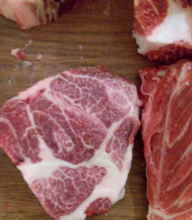 Chateaubriand of Mangalitsa Collar Chef inspiration, Red meat, Cooking oils