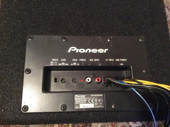 сабвуфер pioneer ts-wx206a