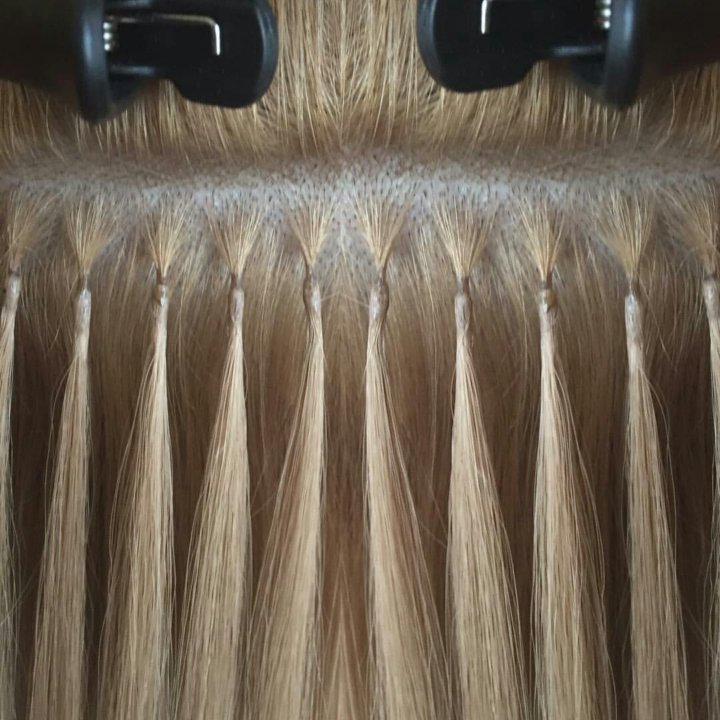 Волосы для наращивания на капсулах на дому