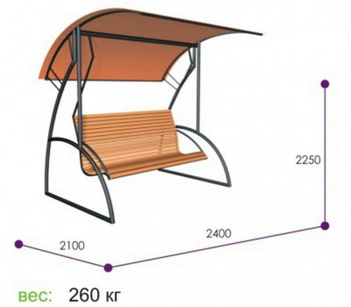 Скамейка качалка чертежи