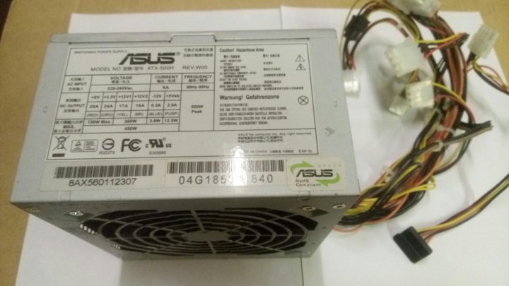 Блок питания asus atx 500h схема