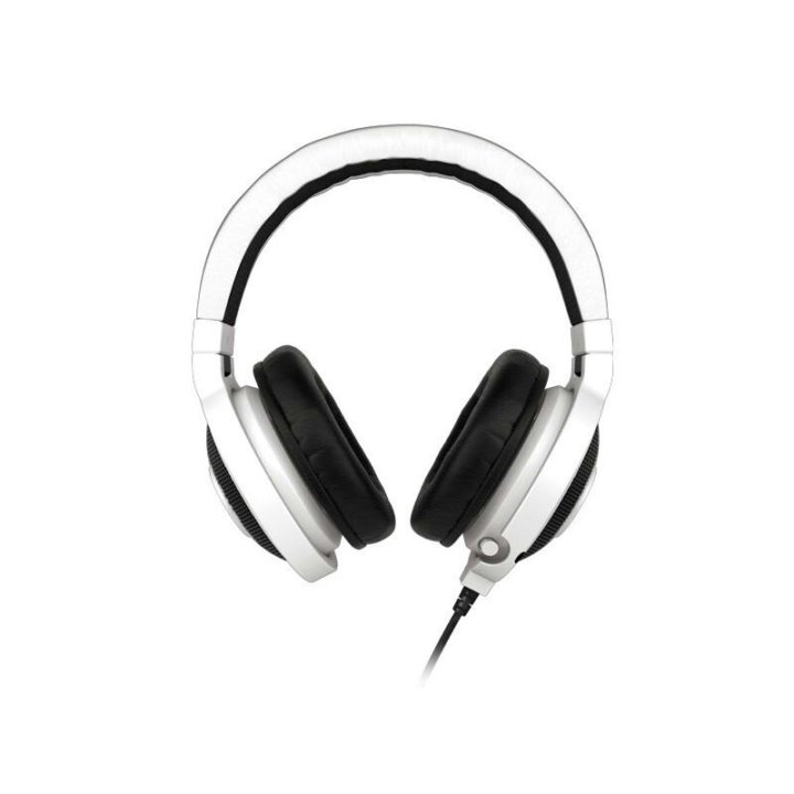 Наушники с микрофоном устройство. Наушники Razer Kraken Pro 2015. Наушники Razer белые. Изогнутые наушники. Игровые наушники на белом фоне
