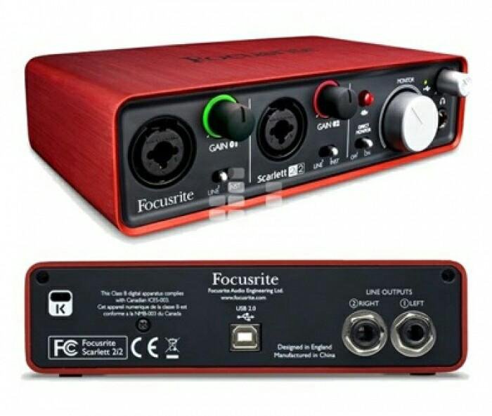 Звуковая карта focusrite scarlett 2i2 2nd gen