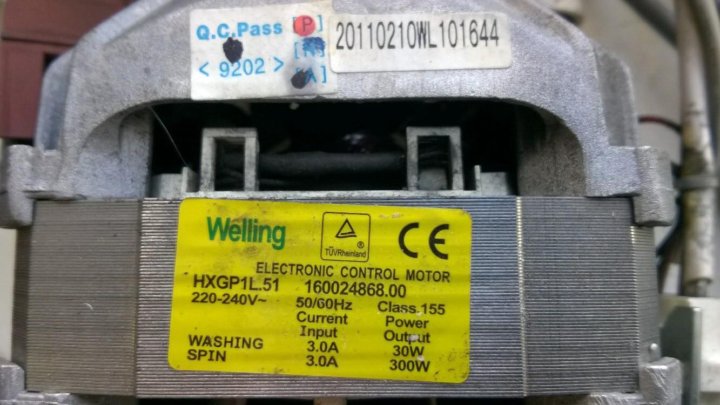 Двигатель welling hxgp1l 51 схема подключения