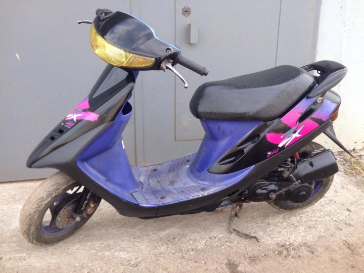 Honda Dio 28zx сине фиолетовый