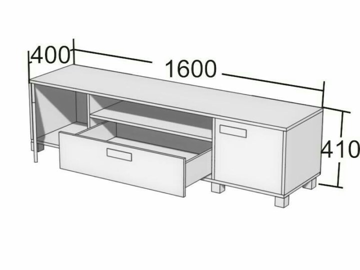 Ширина тумбы под телевизор