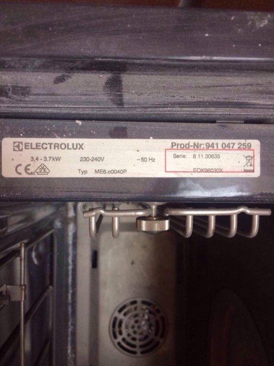 Духовой шкаф electrolux eok 96030 x