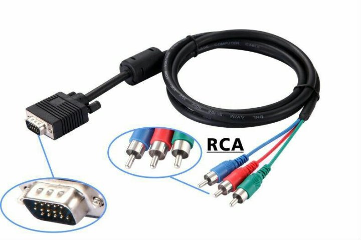 vga 3 rca адаптер распиновка