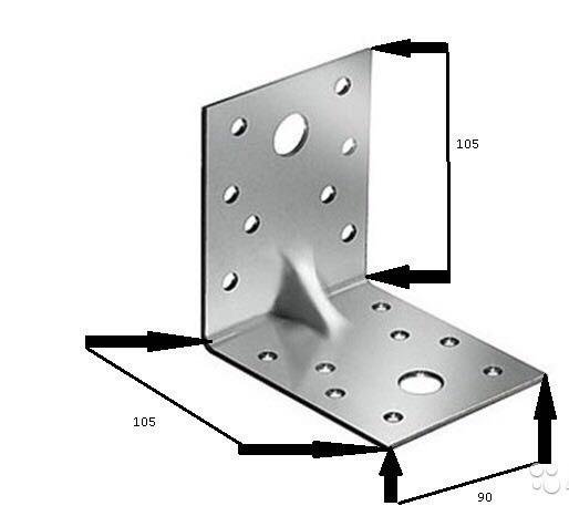 Усиленный. 6511 Крепежный уголок 105*90. Уголок крепежный усиленный 105 105 90. Уголок крепежный усиленный 105*105*60. Крепежный уголок усиленный термодиффузия 105х105х90х2-этикетка Bullit.