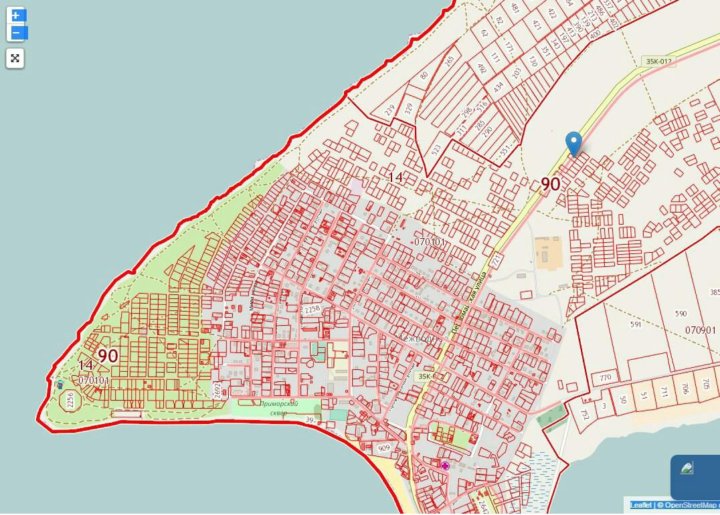 Кадастровая карта межводное крым