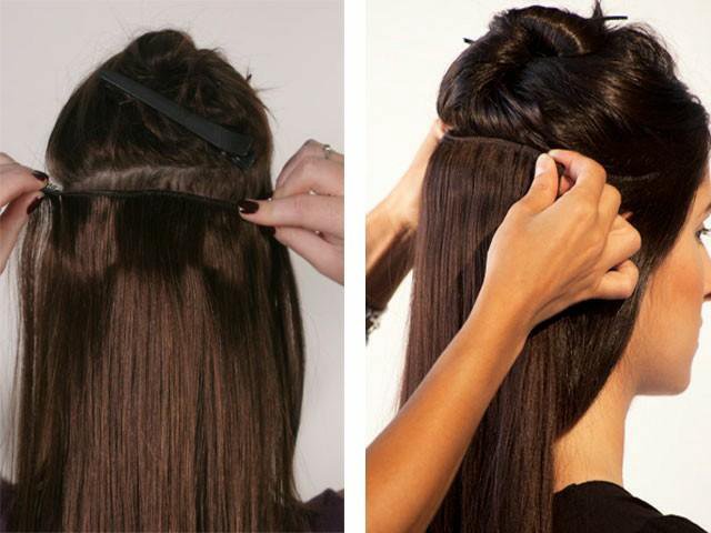 Как крепить волосы на заколках на каре волосы