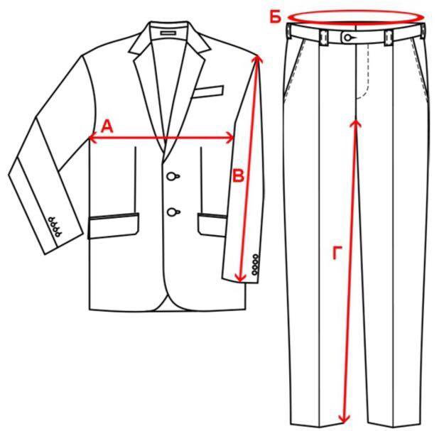 Размер классических брюк мужских