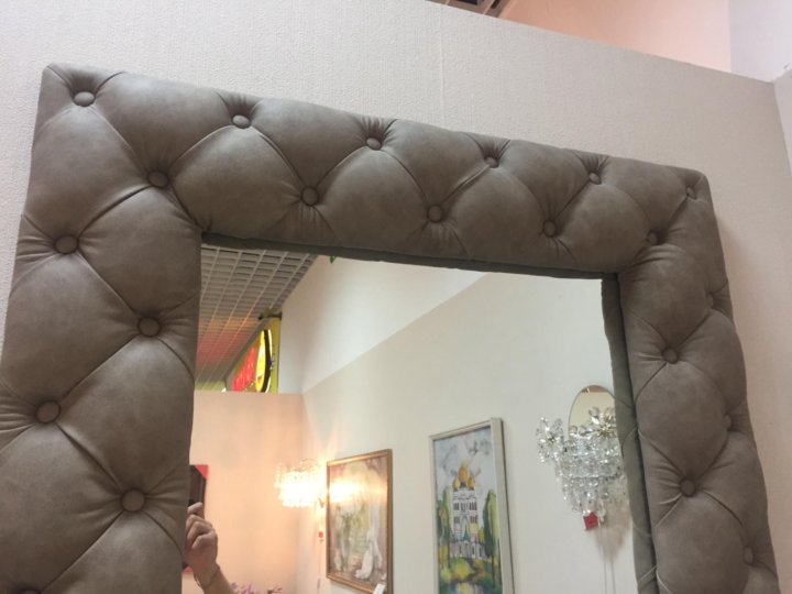 Зеркало в каретной стяжке, новое, от фабрики – купить в Москве, цена 19 ...