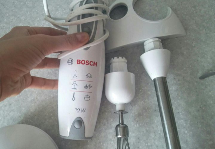 Как разобрать погружной блендер бош Блендер Bosch, насадки, на запчасти - купить в Москве, цена 500 руб., продано 13