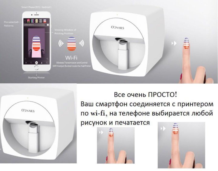 Принтер для ногтей o2nails