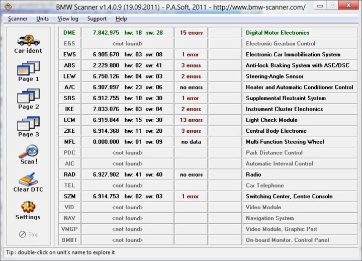 Заставляем работать bmw scanner