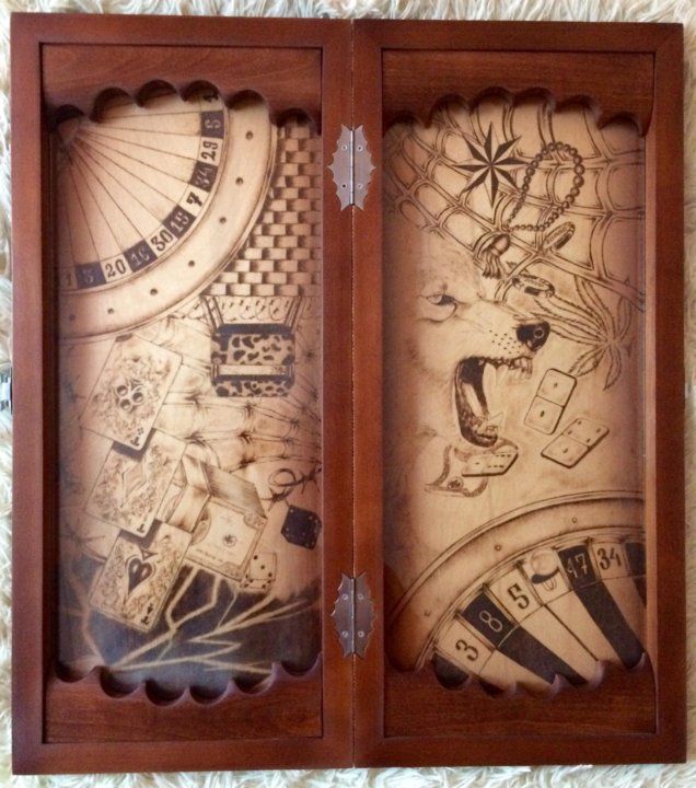 Нарды рисунок снаружи