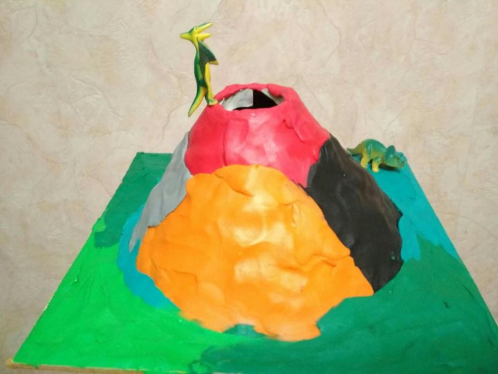 Макет вулкана своими руками 5 класс. Макет вулкана для опыта. Поделка вулкан. Макет вулкана из картона. Модель вулкана из картона и пластилина.