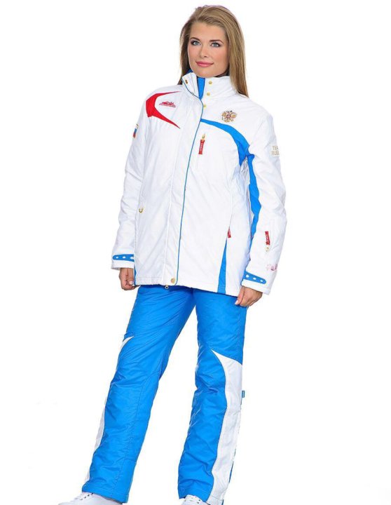 Голубой горнолыжный костюм