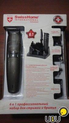 6 в 1 профессиональный набор для стрижки и бритья swiss home sh-6610