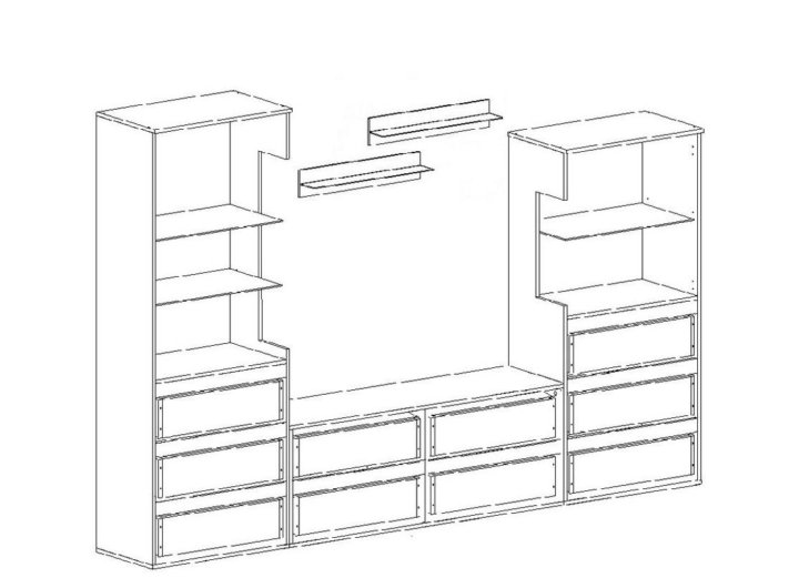Стенка виго много мебели как собрать