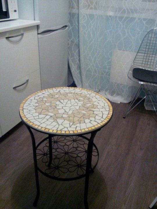 Складной кофейный столик с мозаикой Розатто 67*36 см (Kaemingk)