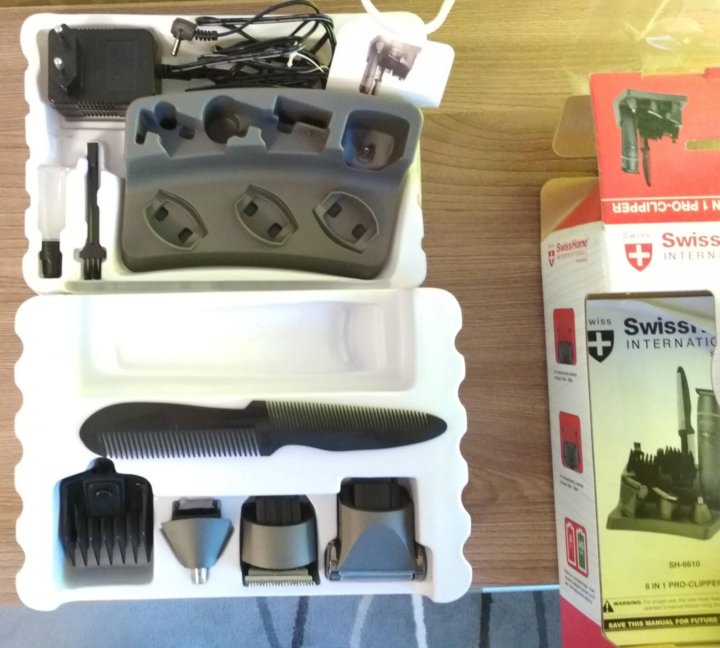 6 в 1 профессиональный набор для стрижки и бритья swiss home sh-6610