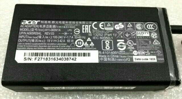 42a, 5. Блок питания acer a11-065n1a. 7мм. A11-065n1a блок питания для ноутбуков acer 19v, 3. 42a, 5.